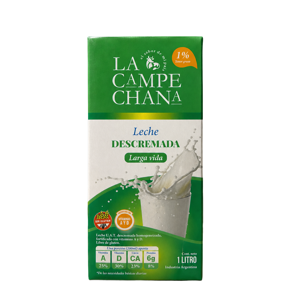 Leche descremada x 1L